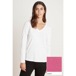 Velvet Originals Blaire V Neck Long Sleeve Shirt